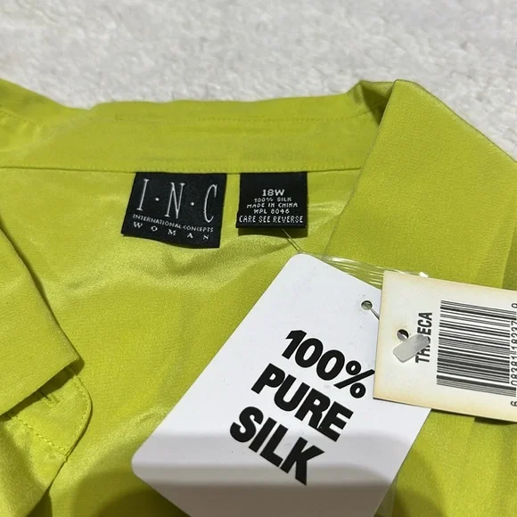 INC | size 18W | silk long sleeve - Picture 4 of 9